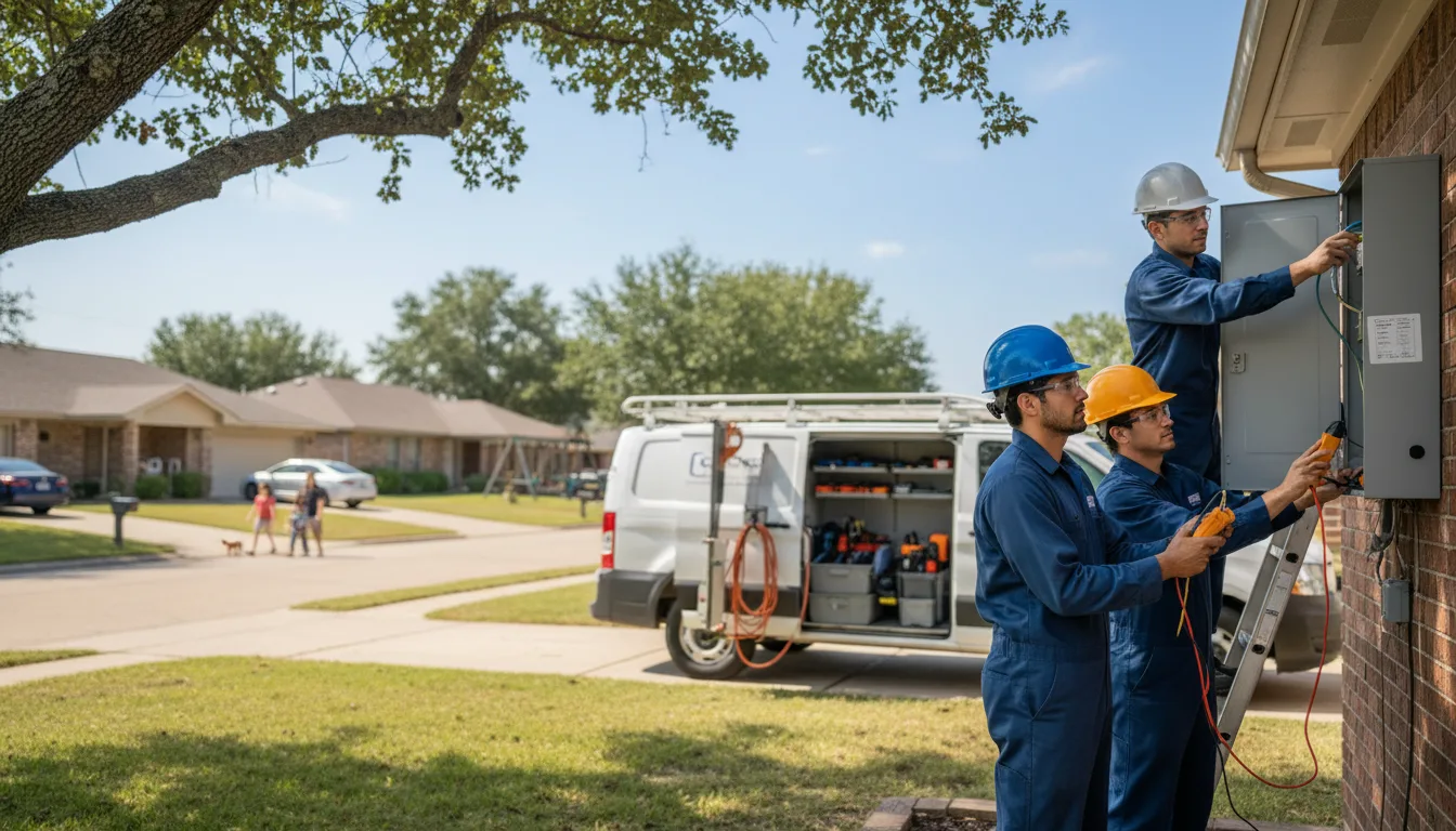 Certified electrician providing emergency electrical services in Brussels, IL